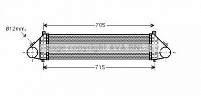 AVA QUALITY COOLING vo4164 -  Интеркулер